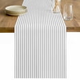 thumbnail image 1 of Grey Stripes Cotton Linen Rectangle Table Runners 13"x120", Modern Farmhouse Striped Simple Classic Coffee Table Runner Dresser Scarves Luxury Table Runners for Wedding Party Banquet Dinner Decor, 1 of 8