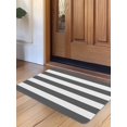 thumbnail image 1 of Grey Stripes Door Mat&nbsp;Indoor Outdoor Entrance, Non Slip Rug for Kitchen Bathroom Entryway Rug, Simple Gray White Texture Washable Doormat Floor Mat for Office Home Decor 24x36 Inch, 1 of 8