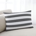 thumbnail image 1 of Grey Stripes Standard Size Pillow Cover, Pillowcase Protectors with Zipper, Breathable Decorative Throw Pillow Case Cover, Simple Gray White Texture Pillow Shams for Couch Sofa 20x26Inch, 1 of 8