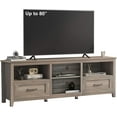 Grey TV Stand for TVs up to 80", Large Class TV Stand Modern Entertainment Center with
