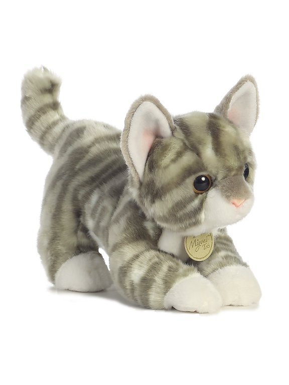 Grey Tabby Kitten 9 Inches Miyoni