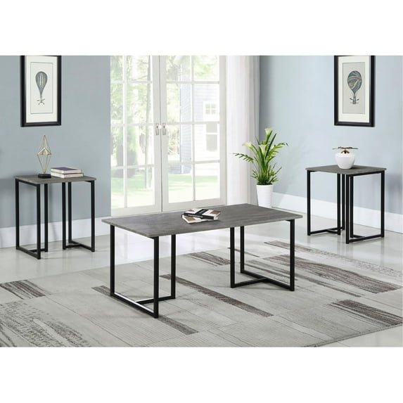 Grey Tabletop 3-piece Set / In Primary Living Zones / Combines Harmony & Function