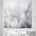 thumbnail image 1 of Grey Tapestry, Dark Ominous Clouds in Gothic Style Digital Art Print Dramatic Moody Sky Stormy Weather, Fabric Wall Hanging Decor for Bedroom Living Room Dorm, 5 Sizes, Grey, by Ambesonne, 1 of 1