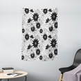 thumbnail image 1 of Grey Tapestry, Illustration of Old Fashion Various Size Spiral Vintage Flowers Urban Design Artistic, Wall Hanging for Bedroom Living Room Dorm Decor, 40W X 60L Inches, White Black, by Ambesonne, 1 of 5