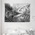thumbnail image 1 of Grey Tapestry, Science Fiction Theme 3D Cyber Futuristic Background Pattern Technologic Design Print, Wall Hanging for Bedroom Living Room Dorm Decor, 80W X 60L Inches, Silver, by Ambesonne, 1 of 2