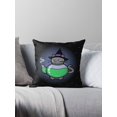Grey Teapot Cat Green Potion Throw Pillow Covers Cases Cushion Cover