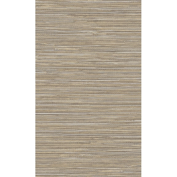 Grey Textured Grasscloth Wallpaper R8226