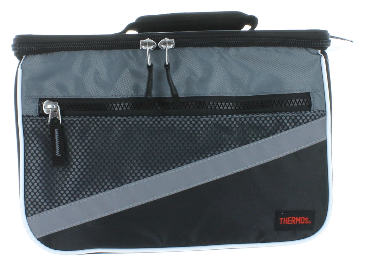 Grey Thermos Isotec Insulated Lunch Box Cooler Zippered Pocket PVC Free