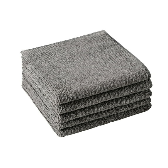 Grey Thickened Microfiber Cleaning Cloth For Kitchen Car And Surfaces Highly Absorbent And Lint Free Durable And Reusable For Multiple Cleaning Tasks