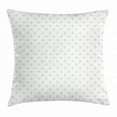 thumbnail image 1 of Grey Throw Pillow Cushion Cover, Small Polka Dots on White Backdrop Retro Style Spotted Traditional Pastel Pattern, Decorative Square Accent Pillow Case, 24 X 24 Inches, Pale Grey White, by Ambesonne, 1 of 2