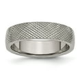thumbnail image 1 of Grey Titanium Ring Band Wedding 6mm Textured, 1 of 6