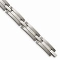 thumbnail image 1 of Grey Titanium bracelet Men's 8.5 in 8 mm Brushed and Polished 8.5in, 1 of 3