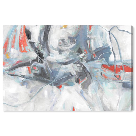 Grey Touches Canvas Digital Abstract by Art Remedy, Gallery Wrapped, 45 x 30