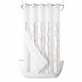 thumbnail image 1 of Grey Tree No Hook Shower Curtain Waterproof, Bathroom Curtains with Snap in Liners and See Through Top Window, Botanical Vintage Birds Branch Hotel Style Bathtub Curtains Shower 36"Wx78"L, 1 of 8