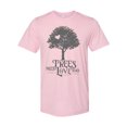 thumbnail image 1 of Grey Trees Need Love Too Unisex Adult Short Sleeve T-shirt-Pink Triblend-Small, 1 of 4