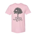 thumbnail image 1 of Grey Trees Need Love Too Unisex Adult Short Sleeve T-shirt-Pink Triblend-large, 1 of 4