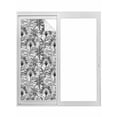 thumbnail image 1 of Grey Tropical Leaves Window Privacy Film, Summer Palm Trees Botanical Static Cling UV Sun Blocking Tint Film Heat Control Windows Films for Bedroom Bathroom, Window Stickers 23.6"x59", 1 of 8