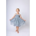 thumbnail image 1 of Grey Tulle Solid Color Ruffle Dress, 1 of 1