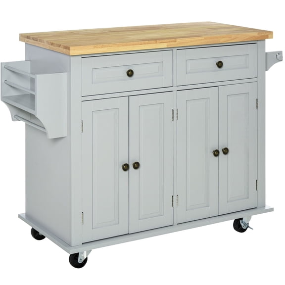 Grey - Two Drawers and Spice Storage - Dining Room Kitchen - Organize Kitchen Essentials