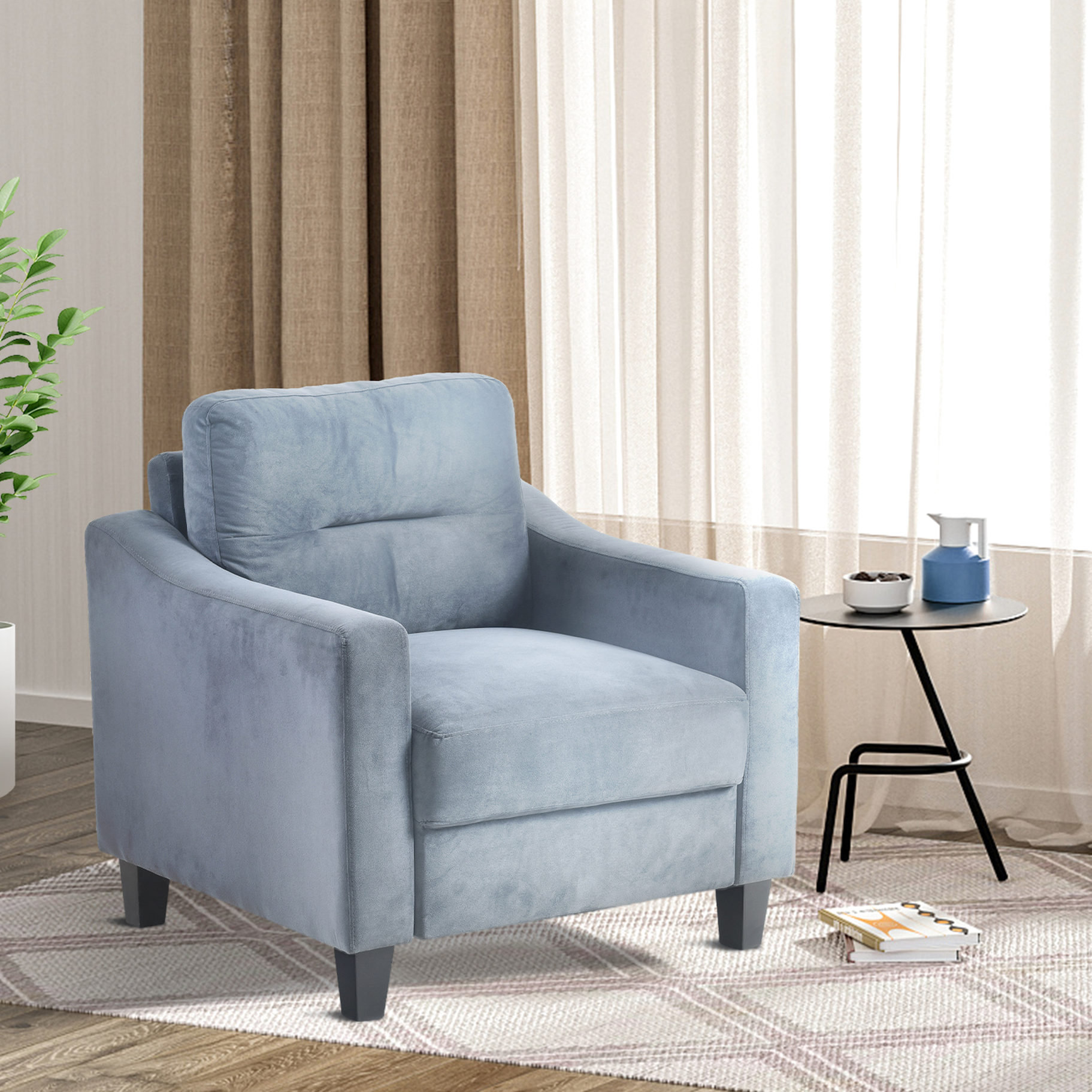 Removable Design Grey Velvet Sectional Sofa with Removable Design | Comfortable in ...