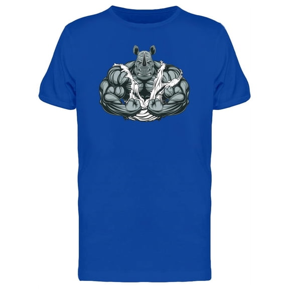 Grey Very Strong Rhino T-Shirt Men -Image by Shutterstock, Male Small