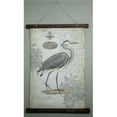 thumbnail image 1 of Grey Vintage Heron Large Tapestry Wall Decor, 1 of 1