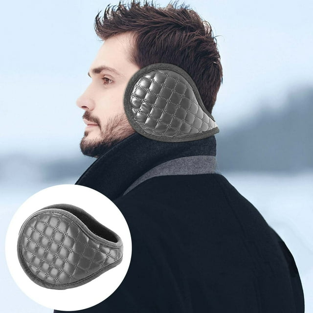 Grey Warm Earmuffs Winter Earmuffs Folding Ear for Winter Men Women