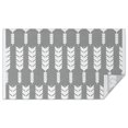 thumbnail image 1 of Grey and White Arrow Feather Pattern Rectangle Tablecloth 60"x102",Waterproof Polyester Rectangle Table Cloth, Wipeable Spillproof Polyester Tablecloth for Dining, Camping, Indoor and Outdoor, 1 of 6