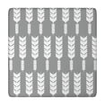 thumbnail image 1 of Grey and White Arrow Feather Pattern Square Fitted Tablecloth with Elastic Edge,Square Table Cover,Washable Elastic Table Cover for Home Kitchen Party Decor 34"x34", 1 of 6