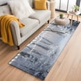 thumbnail image 1 of Grey White Christmas Kitchen Runner Rug 2x6 Washable Runners for Hallway Non Slip Xmas Tree Forest Snowflake Large Area Rug Indoor Floor Carpet for Bathroom Laundry Entryway Bedroom Living Room, 1 of 8
