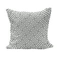thumbnail image 1 of Grey and White Fluffy Throw Pillow Cushion Cover, Minimalist Geometric Trippy Formles Lines Shaping Maze Abstract Graphic Art, Decorative Square Pillow Case, 18" x 18", Grey White, by Ambesonne, 1 of 5