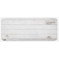 thumbnail image 1 of Grey and White Kitchen Mat, Wooden Planks Horizontal Lines Rustic Timber Soft Tone Oak Background House Image, Plush Decorative Kitchen Mat with Non Slip Backing, 47" X 19", White, by Ambesonne, 1 of 1