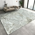 thumbnail image 1 of Grey and White Marble Area Rugs, Curved Line Art Apartment Carpet, Doormat Comfortable On Feet Soft in H and Suitable for Living Room Study Bedroom,4ft x 8ft, 1 of 6