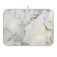 thumbnail image 1 of Grey White Marble Dish Drying Mat for Kitchen Counter 18x24 In Absorbent Microfiber Reversible Mats Dish Drainer Protector Rack Pad for Coffee Bar Table, 1 of 7