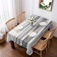 thumbnail image 1 of Grey White Ombre Table Cloth Waterproof Tablecloths, Abstract Art Oil Painting Modern Tablecloth Dining Table Cover for Kitchen Party Tabletop Outdoor, Rectangle Tablecloth 60x84 Inch, 1 of 9