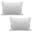 thumbnail image 1 of Grey and White Quilted Pillowcover Set of 2, Futuristic Pattern with Small Grey Squares and Optical Effect, Standard Queen Size Pillow Cover Bedroom, 36" x 20", Grey Pale Grey and White, by Ambesonne, 1 of 1