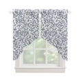 thumbnail image 1 of Grey White Swag Valances for Windows, Modern Geometric Gray Ombre Abstract Art Rod Pocket Sheer Valances for Small Windows, Swag Toppers Light Filtering for Kitchen Living Room 2 Panels 28''x36'', 1 of 6