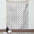 thumbnail image 1 of Grey and White Tapestry, Raindrops Clouds Sky Nursery Hand Drawn Style Toddler Stormy Weather Graphic, Wall Hanging for Bedroom Living Room Dorm Decor, 60W X 80L Inches, Grey White, by Ambesonne, 1 of 5