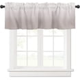 thumbnail image 1 of Grey White Valance for Windows Ombre Curtains Valances Modern Gradual Color Curtains Rod Pocket Window Treatment for Kitchen Living Room Bedroom Bathroom Home Decor 1 Panel 54x18 Inch, 1 of 6