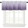 thumbnail image 1 of Grey White Valance for Windows Ombre Curtains Valances Modern Gradual Color Curtains Rod Pocket Window Treatment for Kitchen Living Room Bedroom Bathroom Home Decor 1 Panel 54x18 Inch, 1 of 6