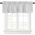 thumbnail image 1 of Grey White Valances for Windows Farmhouse Kitchen Curtains Valances Rod Pocket Valance Curtains for Kitchen Windows Vintage Country Farmhouse Neutral Textured Window Valances for Bathroom 54"x18", 1 of 6