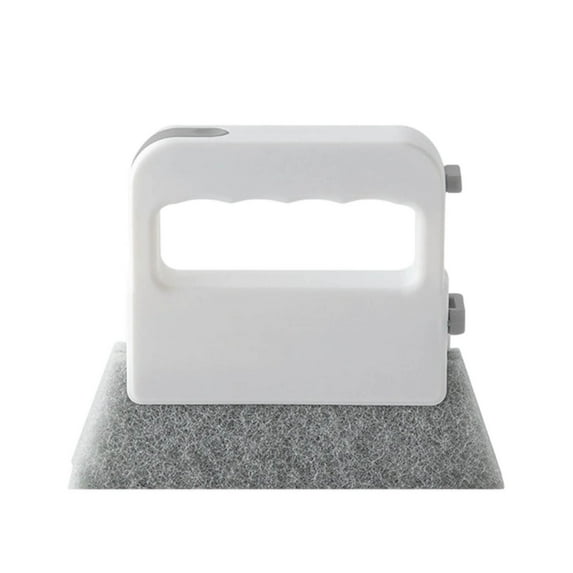 Grey Window Track Cleaner, Multi-Function Cleaning Brush, Plastic Scouring Pad, Handheld Slot Brush, For Window Rails, Doors, Shower Slots And Vents, 4.41 X 5.31 X 0.71 In, 0.13 Lb