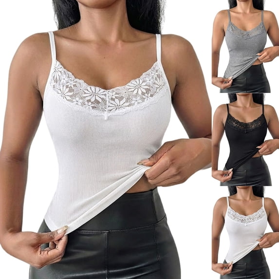 Grey Women Built-in Bra Tank Tops Ribbed Nylon,Spandex Tops Sleeveless Summer Padded Basic Tank Top Basic Tank Tops for Women XL