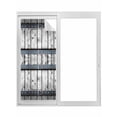 thumbnail image 1 of Grey Wood Grain Window Privacy Film, Country Vintage Barn Door Rustic Lodge Static Cling UV Sun Blocking Tint Film Heat Control Windows Films for Bedroom Bathroom, Window Stickers 23.6"x59", 1 of 8