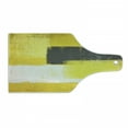 thumbnail image 1 of Grey and Yellow Cutting Board, Abstract Grunge Style Brushstrokes Painting Contemporary Illustration, Decorative Tempered Glass Cutting and Serving Board, Wine Bottle Shape, Grey Yellow, by Ambesonne, 1 of 1