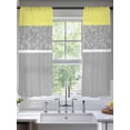 thumbnail image 1 of Grey Yellow Flowers Sheer Curtains for Living Room Bedroom Classic Botanical Art Elegant Sheer Curtains 63 Inch Long 2 Panels Set Light Filtering Curtain Window Treatments Drapes for Dining Room, 1 of 6