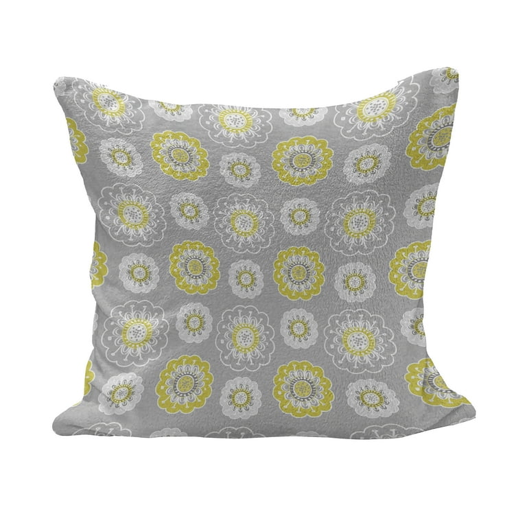 Mustard grey cushion covers online