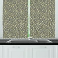 thumbnail image 1 of Grey and Yellow Kitchen Curtains, Repetitive Pattern of Geometric Irregular Star Shapes Classic Sky Repetition, Two Panels Drapes with Rod Pocket Room Decor, 55" X 45", Dimgray, by Ambesonne, 1 of 1