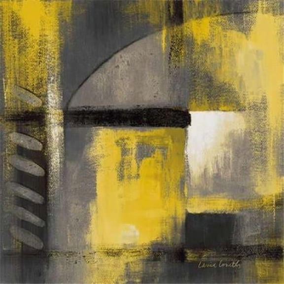 Grey & Yellow Soiree I Poster Print by Lanie Loreth, 12 x 12 - Small