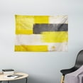 thumbnail image 1 of Grey and Yellow Tapestry, Abstract Grunge Style Brushstrokes Painting Style, Wall Hanging for Bedroom Living Room Dorm Decor, 60W X 40L Inches, White Charcoal Grey and Light Yellow, by Ambesonne, 1 of 2